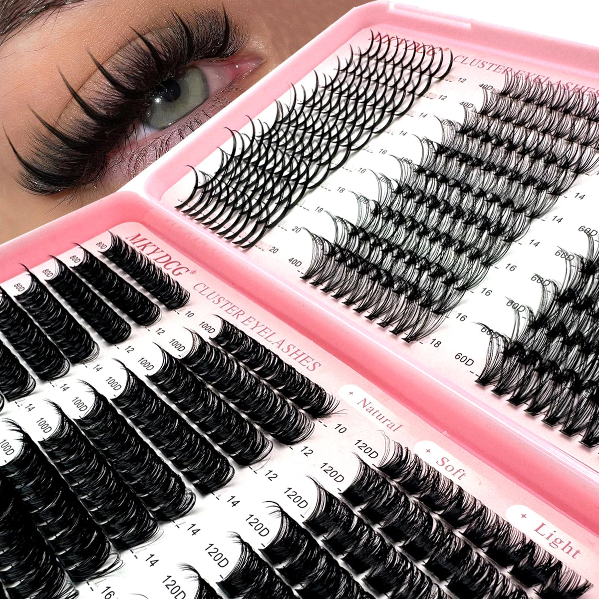 Wispy Lash Clusters – Fluffy Eyelash Extensions